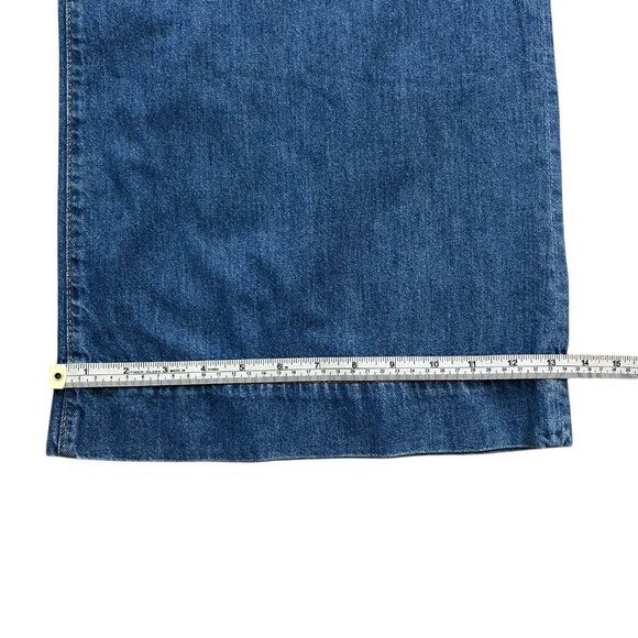 Weekend Max Mara Vega High Waist Wide Leg Jean Medium Wash 6 Flare Western Boho - Picture 11 of 11